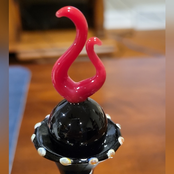 Blown glass perfume vial with frog 🐸 - Picture 3 of 6